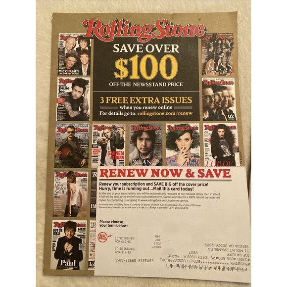 Lot of 5 Rolling Stone Magazines Adele Star Wars Bernie Sanders Leo David Bowe - Picture 5 of 7